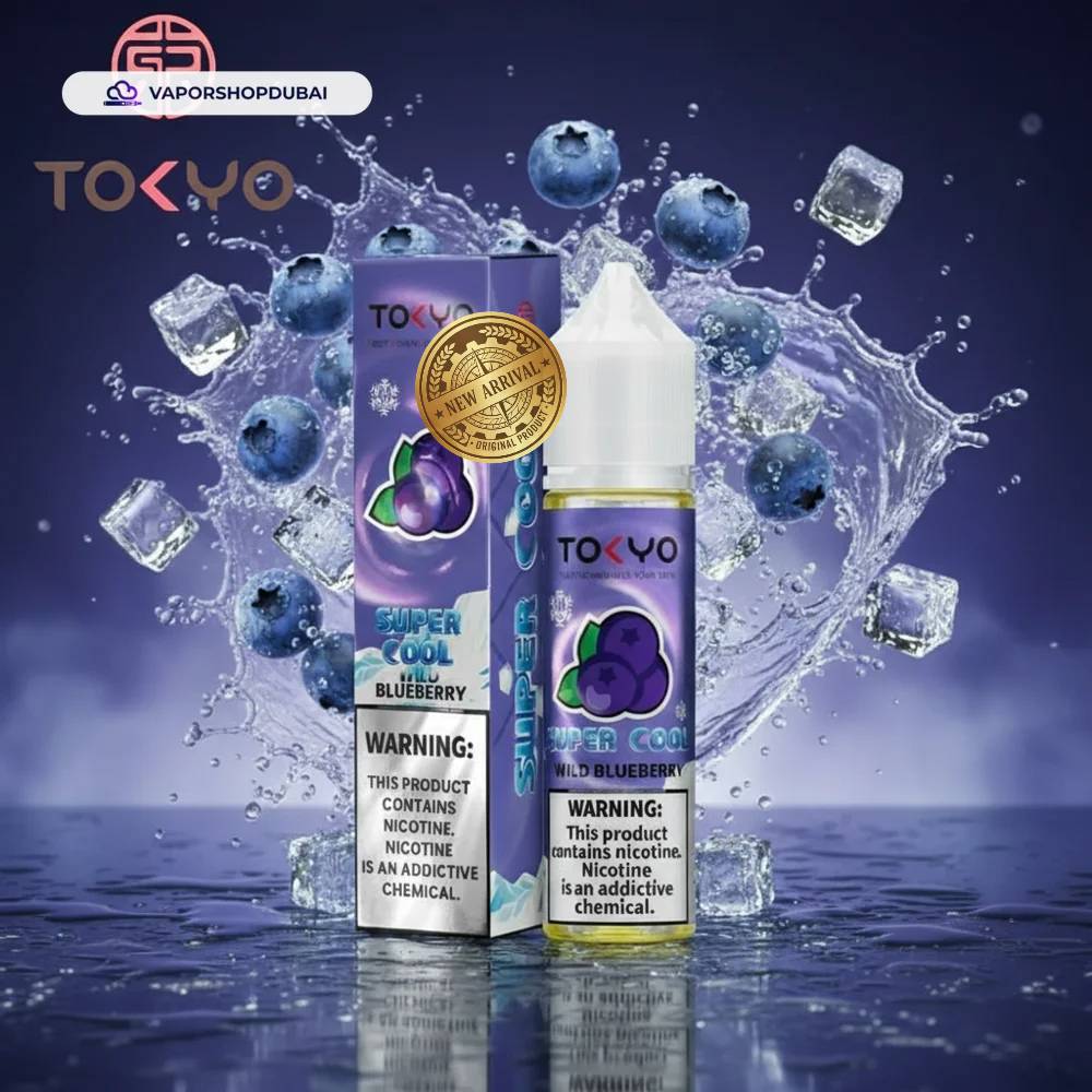 Tokyo Super Cool Series Vape In UAE 2 Tokyo Super Cool Series 12mg 60ml E-liquid in the UAE wild-blueberry premium