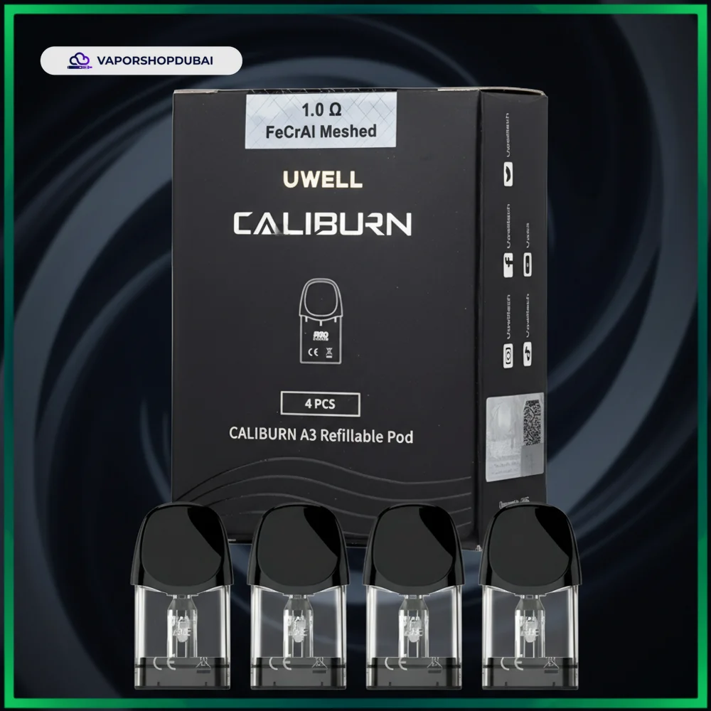 Uwell Caliburn A3 Pod Cartridge Compatible With AK3 Pod Kit In UAE 1 Uwell Caliburn A3 Pod Cartridge Compatible With AK3 Pod Kit In UAE Featured premium