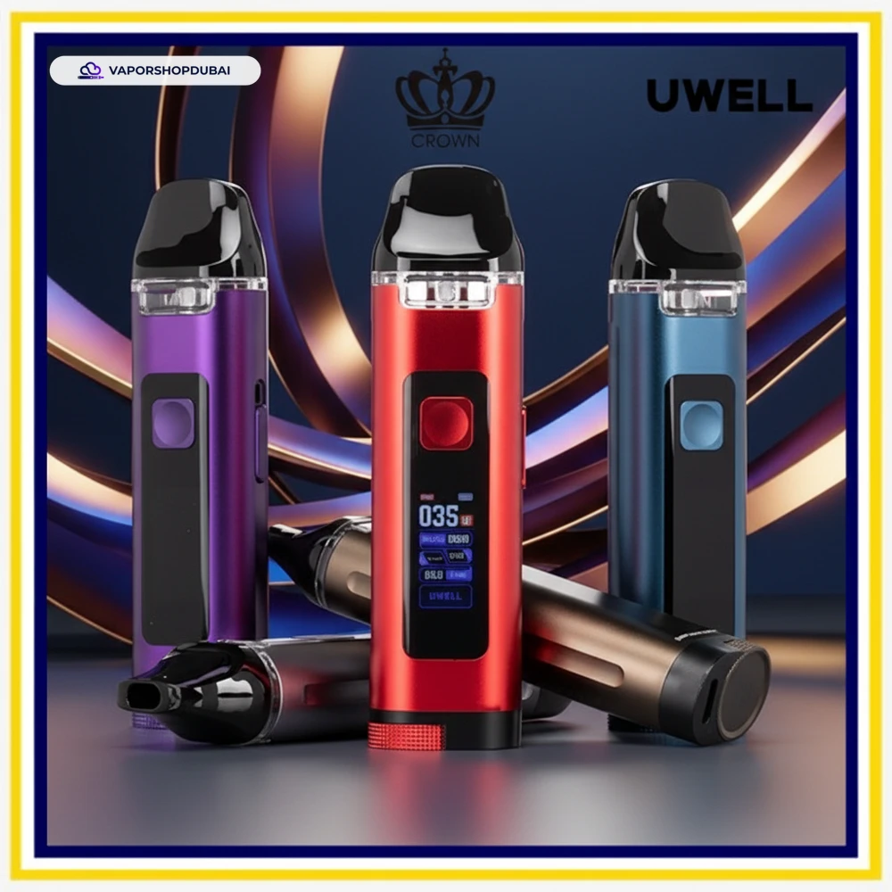 Uwell Crown D Pod Mod Kit 1100mAh 3ml Vape Kit In UAE 9 Premium