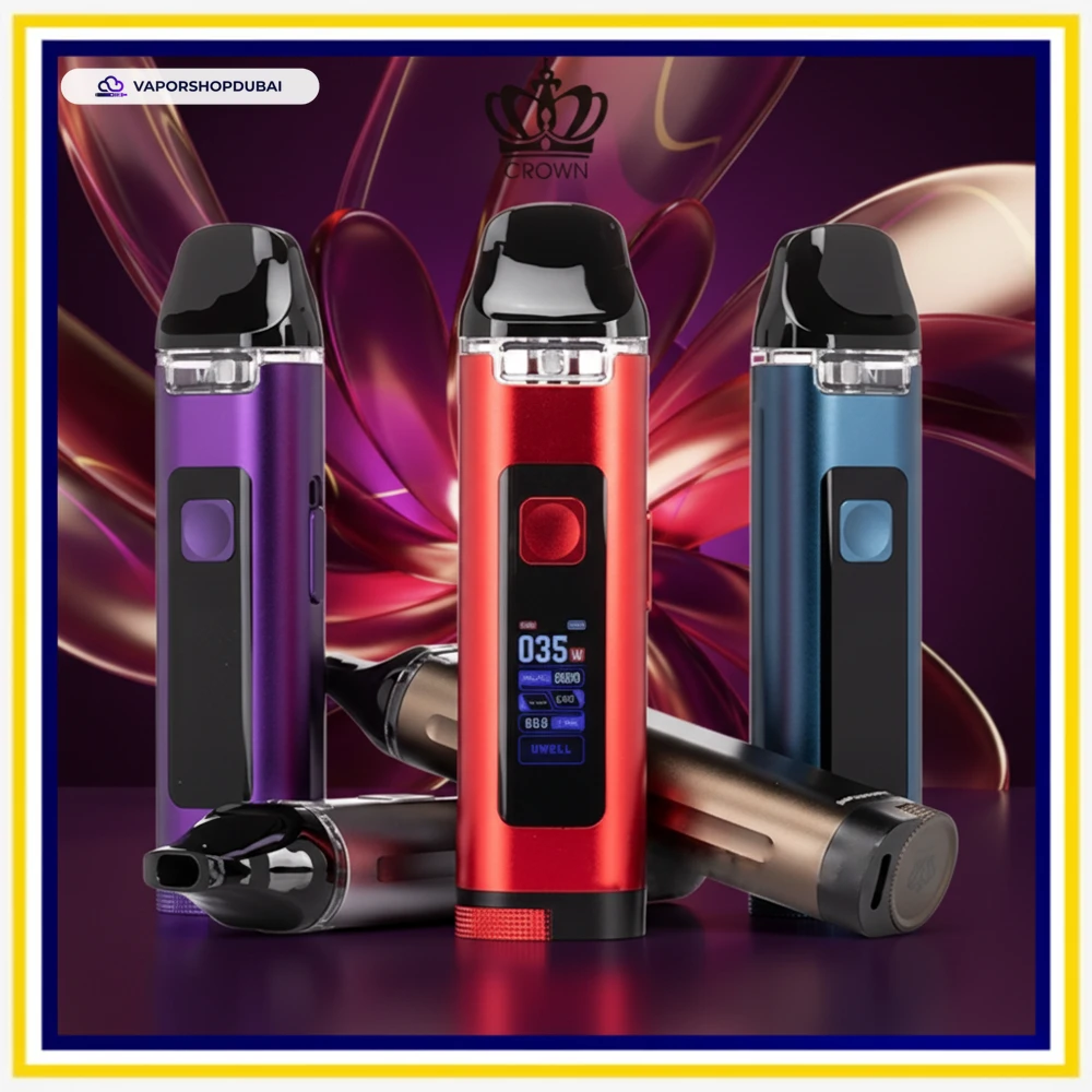 Uwell Crown D Pod Mod Kit 1100mAh 3ml Vape Kit In UAE 1 Uwell Crown D Pod Mod Kit 1100mAh 3ml In UAE