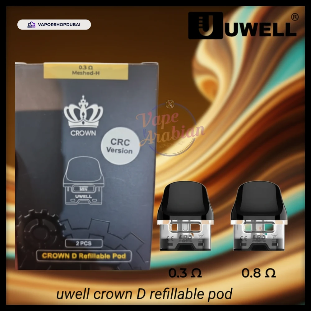 Uwell Crown D Refillable Pod 2mL In UAE 3 Uwell Crown D Refillable Pod 2mL In UAE Best Price Dubai