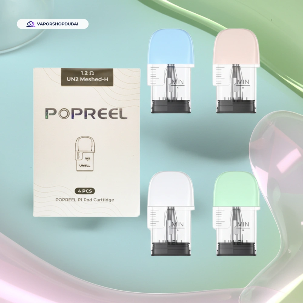 Uwell Popreel P1 Pod Cartridge 2ml (4pcs/pack) In UAE 3 Uwell Popreel P1 Pod Cartridge 2ml (4pcs/pack) In UAE