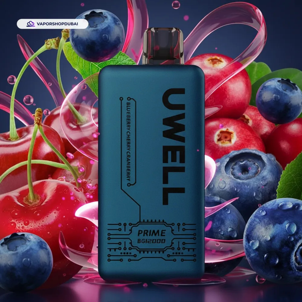 UWELL Prime BG12000 Puffs Disposable Vape In UAE 21 blueberry-cherry-cranberry