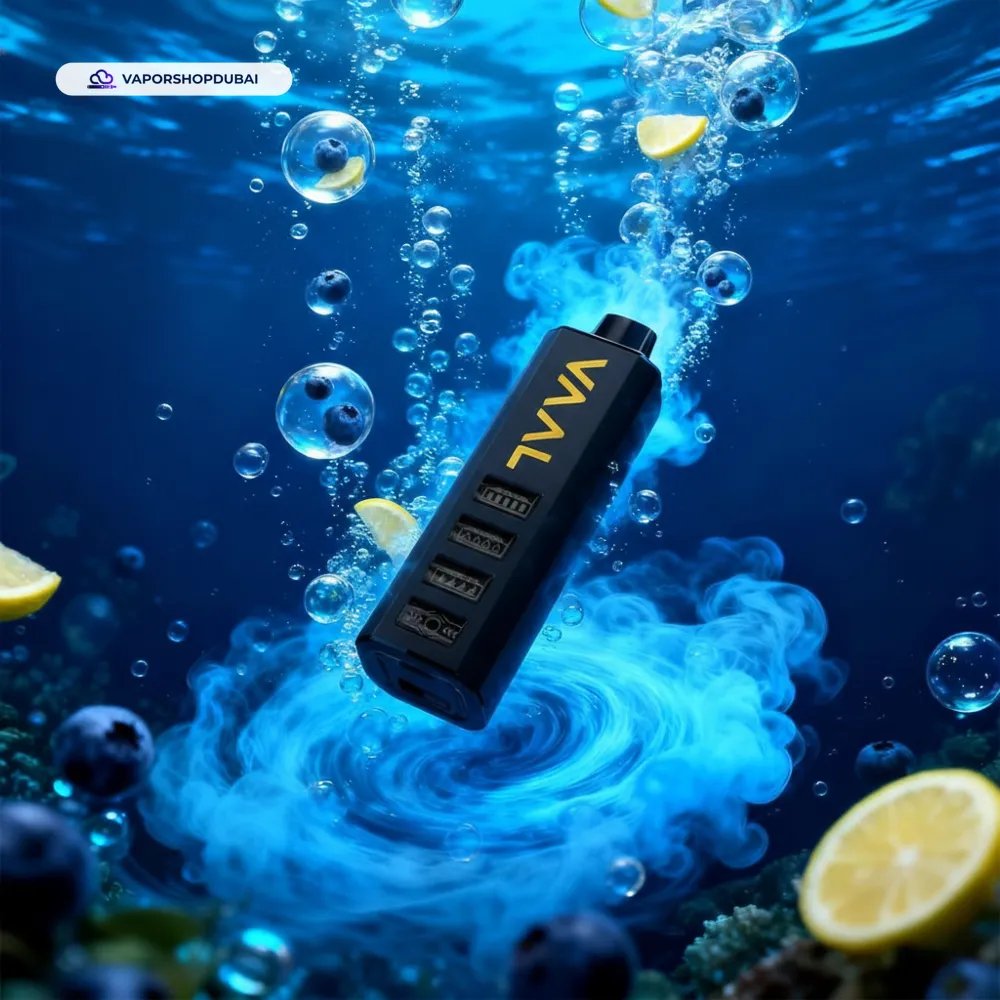 VAAL Cyber Shisha 50000 Puffs 5mg DTL Disposable Vape In DUBAI, UAE 23 blue-razz-lemonade