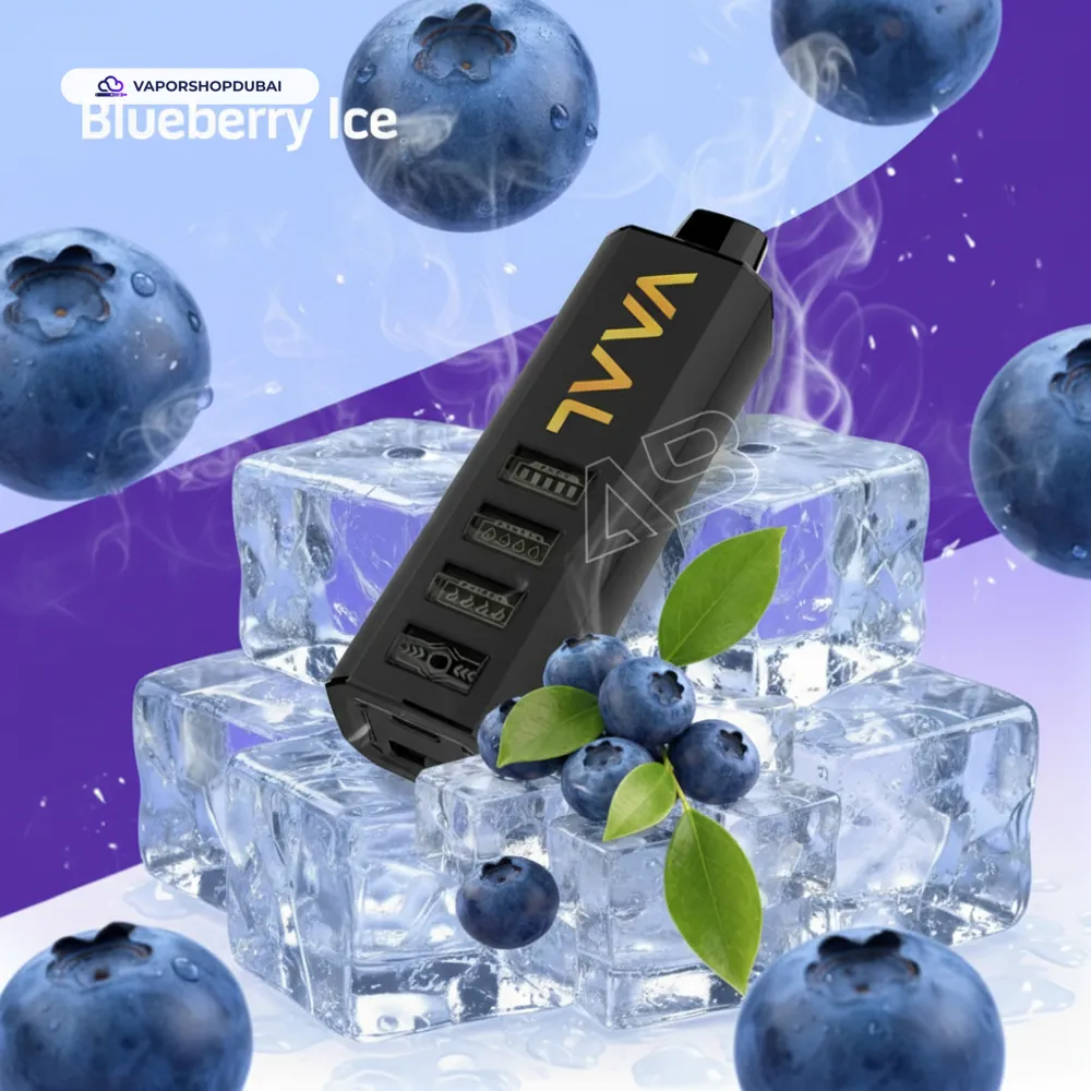 VAAL Cyber Shisha 50000 Puffs 5mg DTL Disposable Vape In DUBAI, UAE 24 blueberry-ice