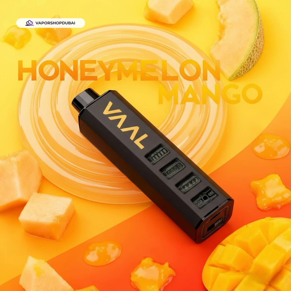 VAAL Cyber Shisha 50000 Puffs 5mg DTL Disposable Vape In DUBAI, UAE 26 honeymelon-mango