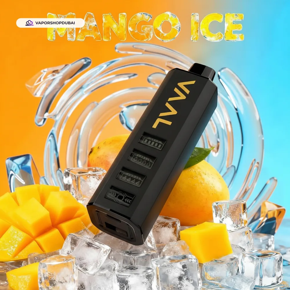 VAAL Cyber Shisha 50000 Puffs 5mg DTL Disposable Vape In DUBAI, UAE 27 mango-ice