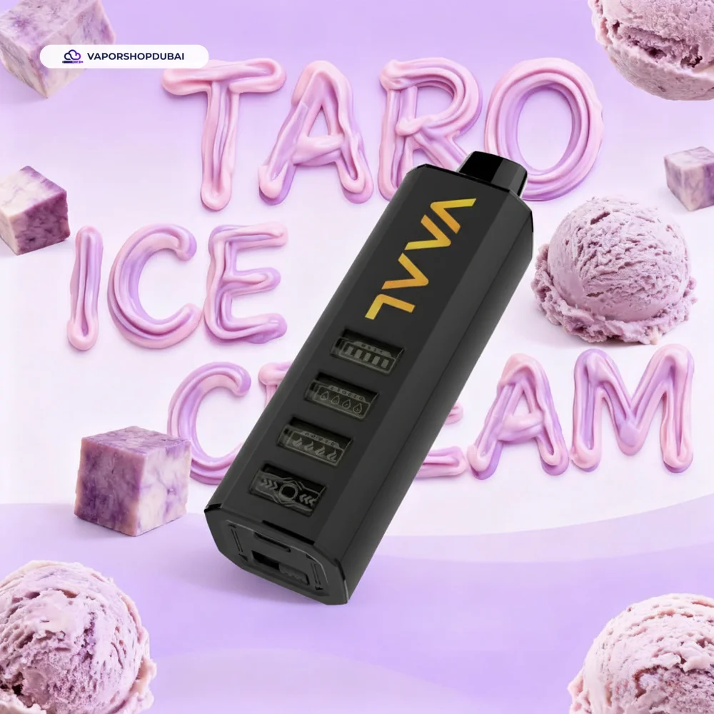 VAAL Cyber Shisha 50000 Puffs 5mg DTL Disposable Vape In DUBAI, UAE 31 taro-ice-cream