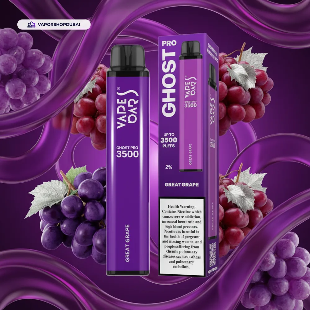 Vape Bars Ghost Pro 0mg In UAE 23 great-grape