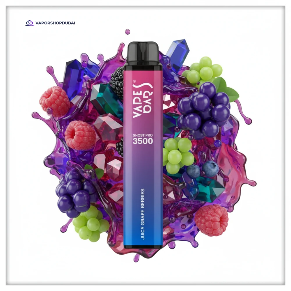 Vape Bars Ghost Pro 0mg In UAE 24 juicy-grape-berries
