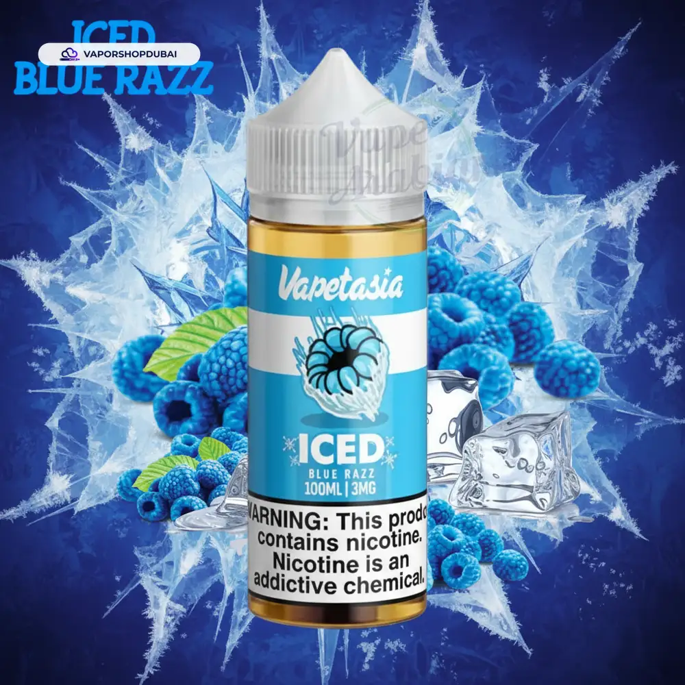 Vapetasia 100ml E-Liquid In UAE 64 iced-blue-razz