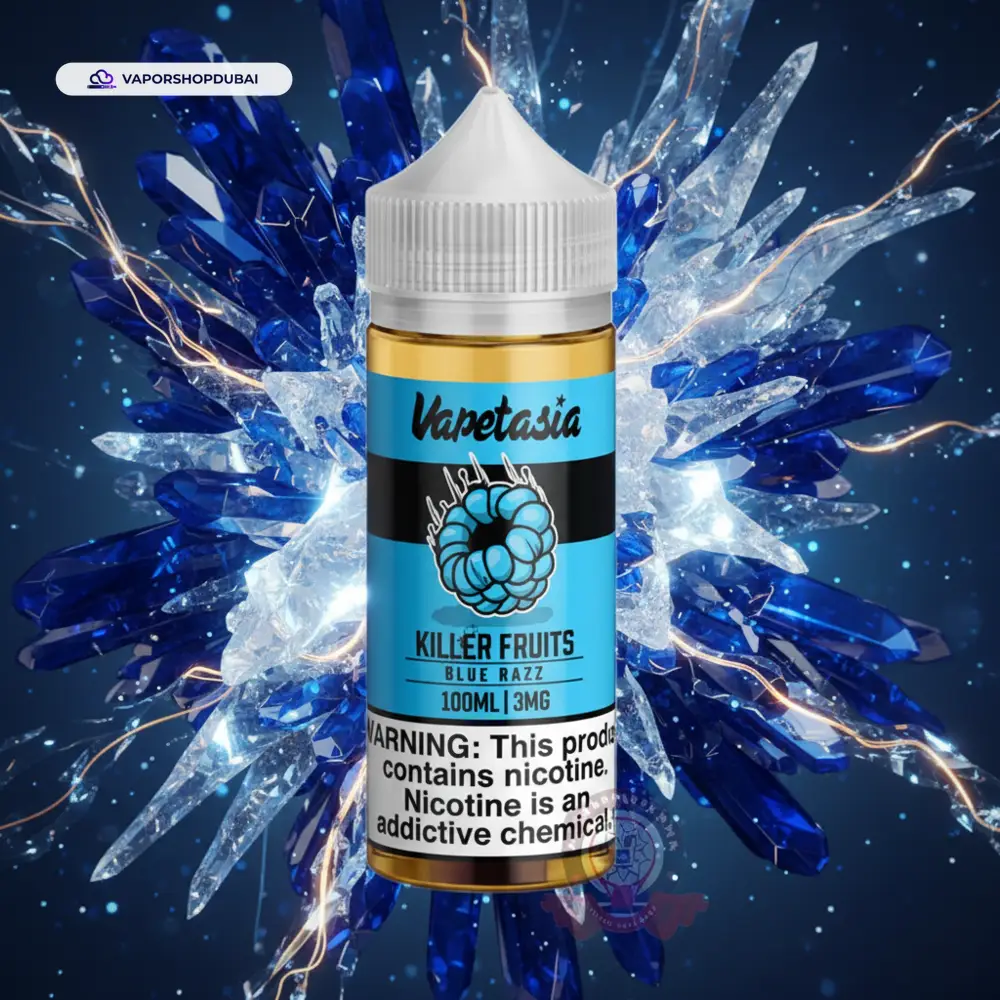 Vapetasia 100ml E-Liquid In UAE 54 killer-fruits-blue-razz