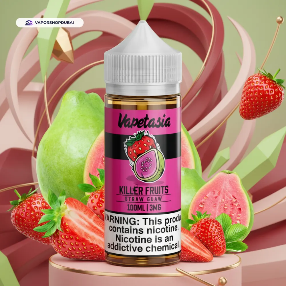 Vapetasia 100ml E-Liquid In UAE 57 killer-fruits-straw-guaw