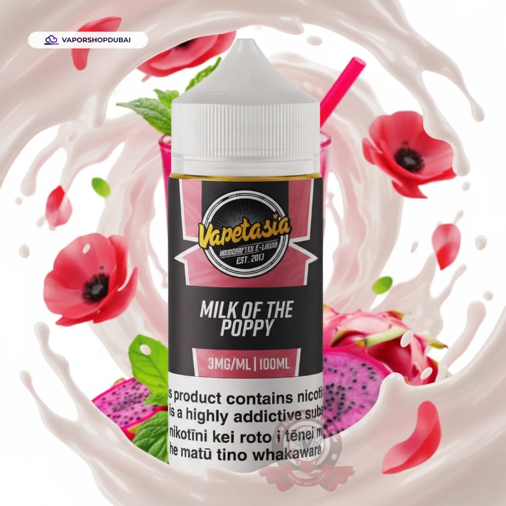 Vapetasia 100ml E-Liquid In UAE 59 milk-of-the-poppy
