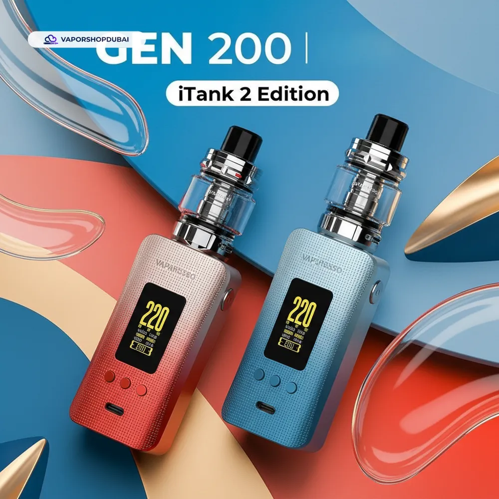 Vaporesso GEN 200 Kit iTANK 2 Edition Vape Kit In UAE 2 Vaporesso GEN 200 Kit iTANK 2 Edition In UAE