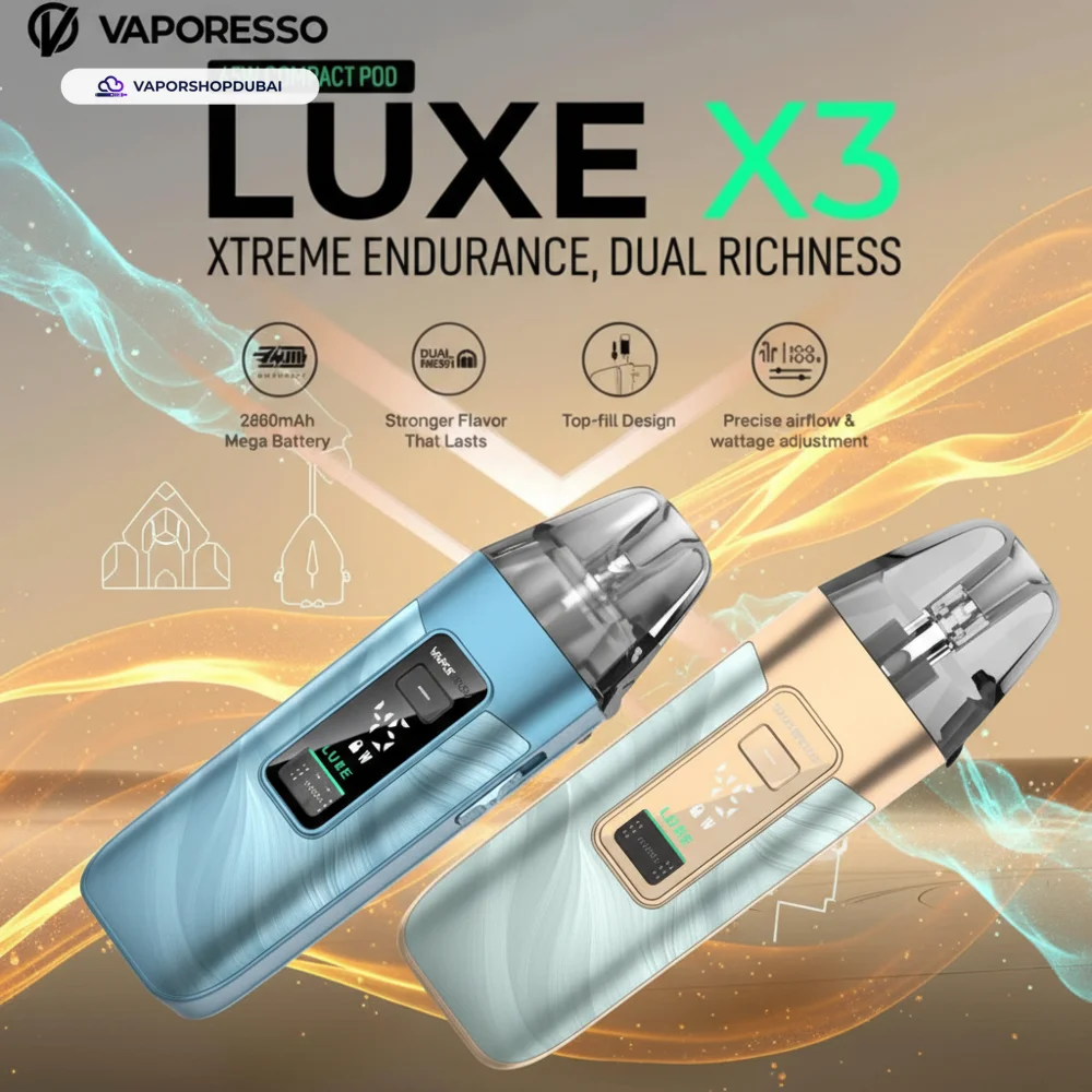 Vaporesso Luxe X3 Pod Kit 45W In UAE 3 Vaporesso Luxe X3 Pod Kit 45W in the UAE