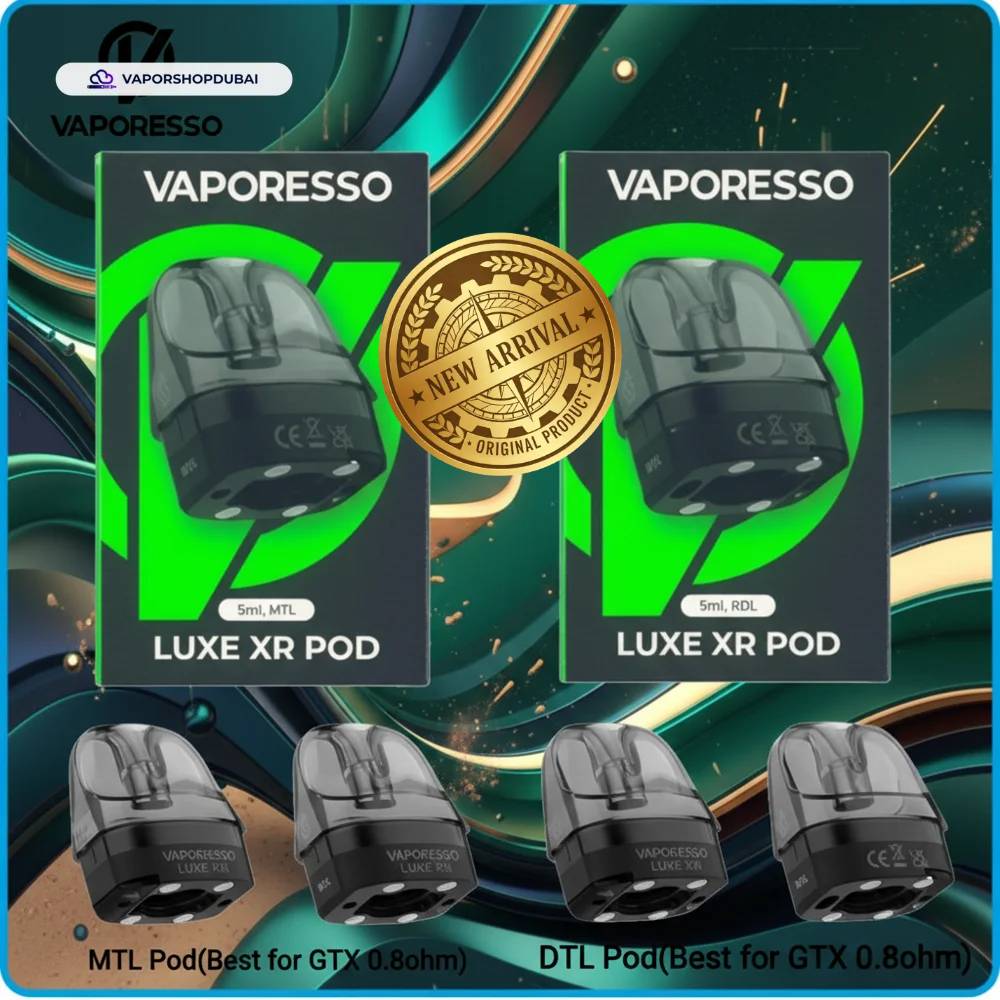 Vaporesso Luxe XR Empty Pods 5ml 2pcs In UAE 4 Vaporesso Luxe XR Empty Pods 5ml 2pcs In UAE