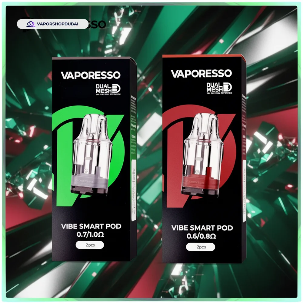 Vaporesso Vibe Replacement Pods 2pcs Pack Pod Kit In UAE 1 Vaporesso Vibe Replacement Pods 2pcs Pack In UAE