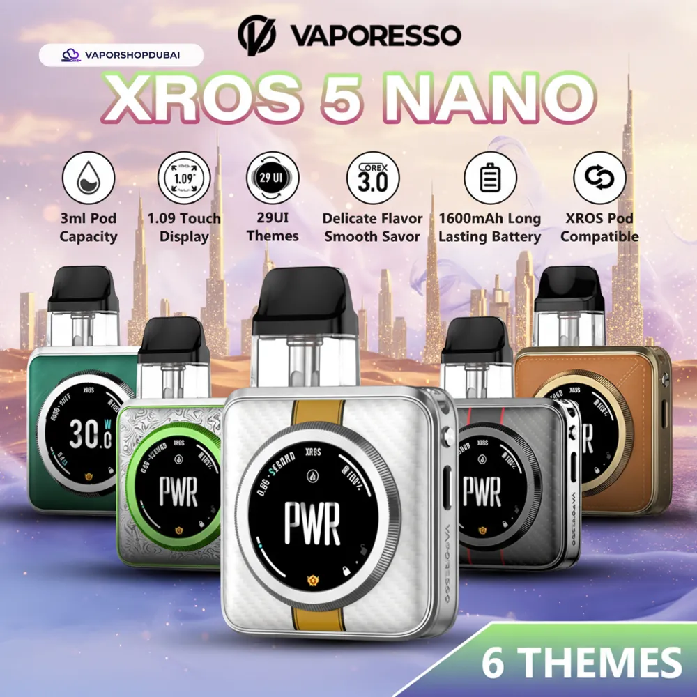 Vaporesso XROS 5 Nano Vape Kit 30W In DUBAI, UAE 5 Vaporesso XROS 5 Nano Vape Kit 30W In DUBAI, UAE Best Price Dubai