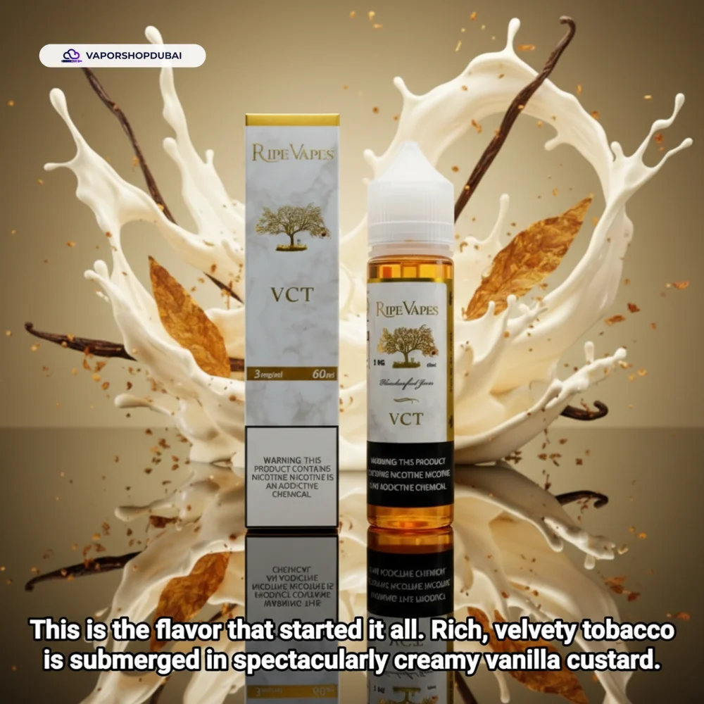 VCT Ripe Vapes 12mg and 18mg 60ml E-Juice in the UAE 14 vct