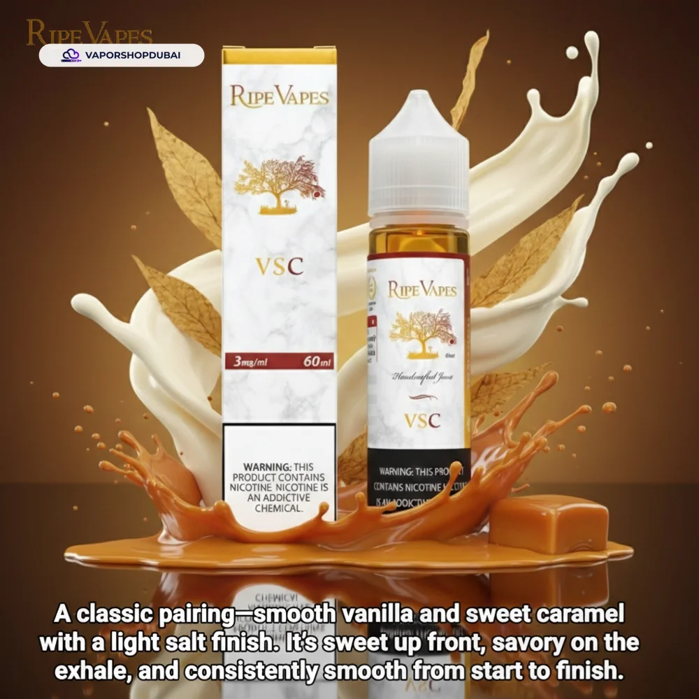 VCT Ripe Vapes 12mg and 18mg 60ml E-Juice in the UAE 17 vsc-vanilla-and-sweet-caramel