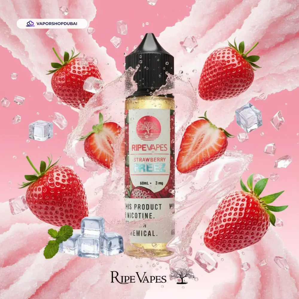 VCT Ripe Vapes 60ml E-Liquid In UAE 30 strawberry-freez