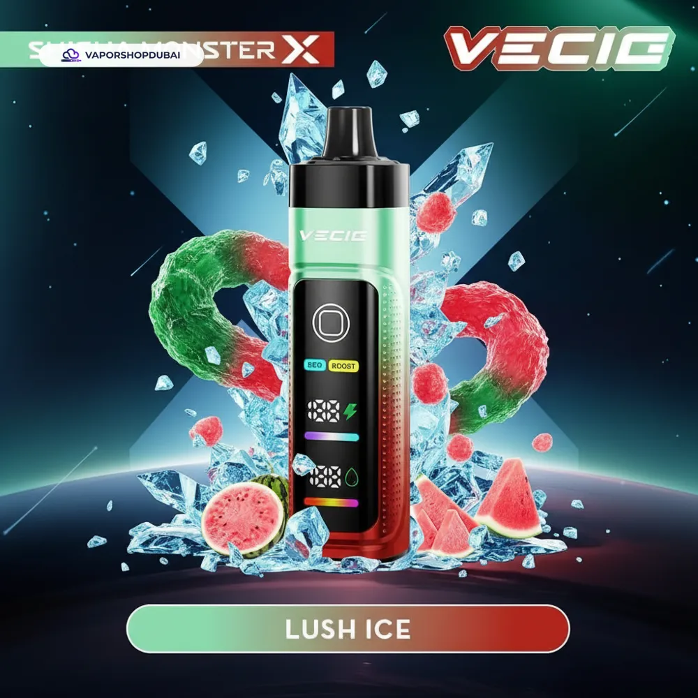 Vecig Shisha Monster X 30K DTL Disposable Hookah Disposable Vape In UAE 42 lush-ice