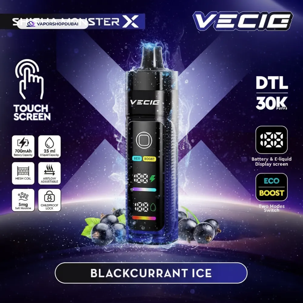Vecig Shisha Monster X 30K DTL Disposable Hookah Disposable Vape In UAE 12 Vecig Shisha Monster X 30K DTL Disposable Hookah Vape In UAE