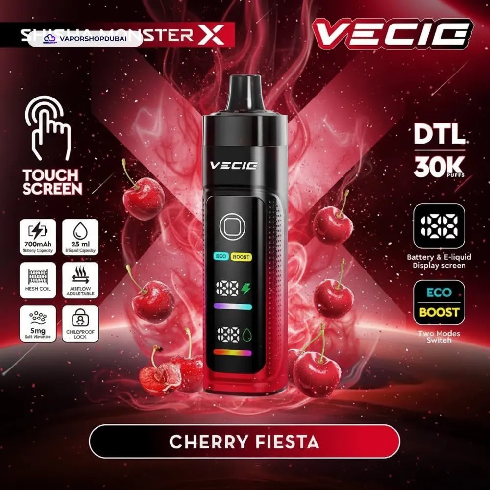 Vecig Shisha Monster X 30K DTL Disposable Hookah Disposable Vape In UAE 14 Vecig Shisha Monster X 30K DTL Disposable Hookah Vape In UAE