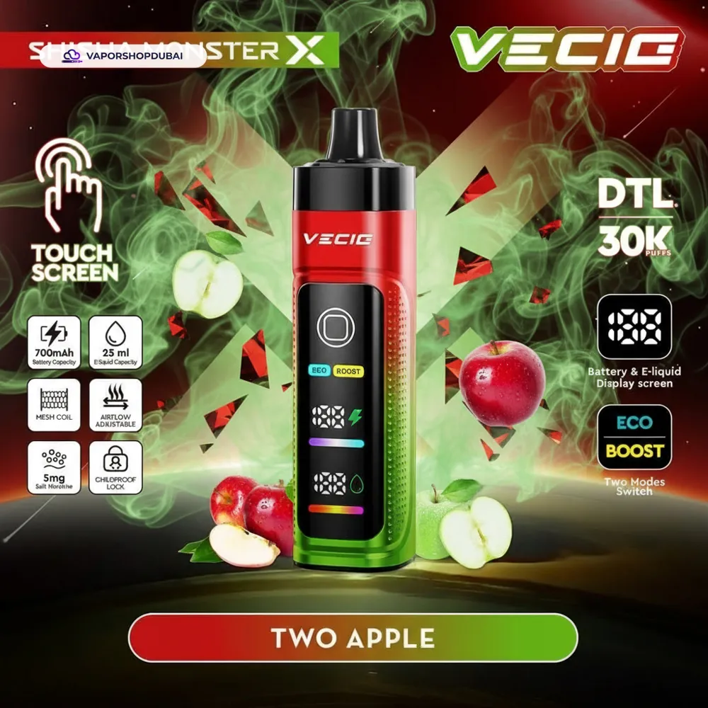 Vecig Shisha Monster X 30K DTL Disposable Hookah Disposable Vape In UAE 3 Vecig Shisha Monster X 30K DTL Disposable Hookah Vape In UAE