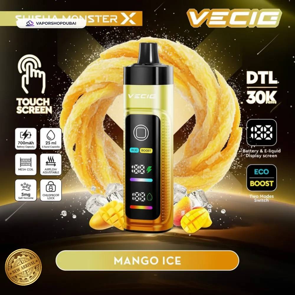 Vecig Shisha Monster X 30K DTL Disposable Hookah Disposable Vape In UAE 22 Vecig Shisha Monster X 30K DTL Disposable Hookah Vape In UAE