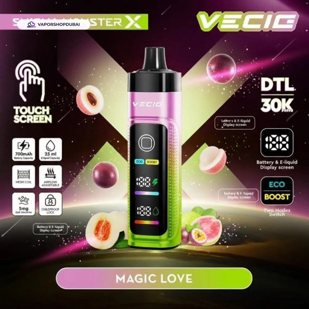 Vecig Shisha Monster X 30K DTL Disposable Hookah Disposable Vape In UAE 23 Vecig Shisha Monster X 30K DTL Disposable Hookah Vape In UAE
