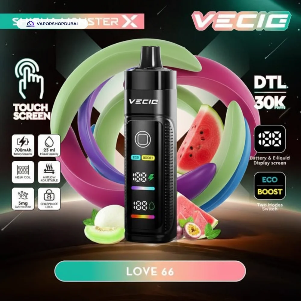 Vecig Shisha Monster X 30K DTL Disposable Hookah Disposable Vape In UAE 26 Vecig Shisha Monster X 30K DTL Disposable Hookah Vape In UAE