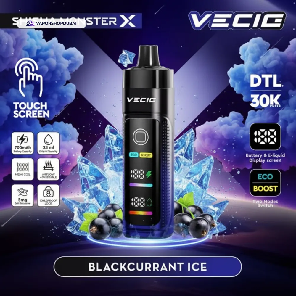 Vecig Shisha Monster X 30K DTL Disposable Hookah Disposable Vape In UAE 27 Vecig Shisha Monster X 30K DTL Disposable Hookah Vape In UAE