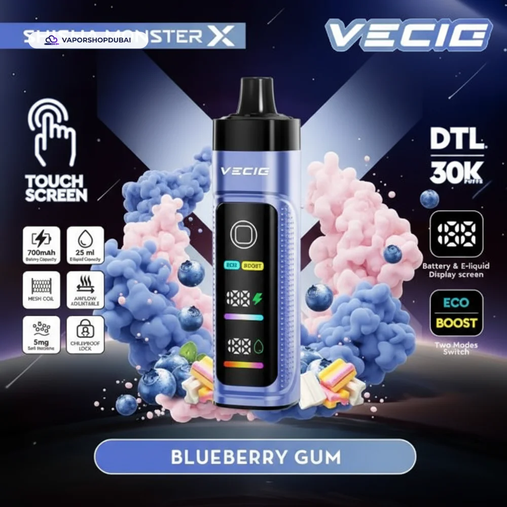 Vecig Shisha Monster X 30K DTL Disposable Hookah Disposable Vape In UAE 28 Vecig Shisha Monster X 30K DTL Disposable Hookah Vape In UAE