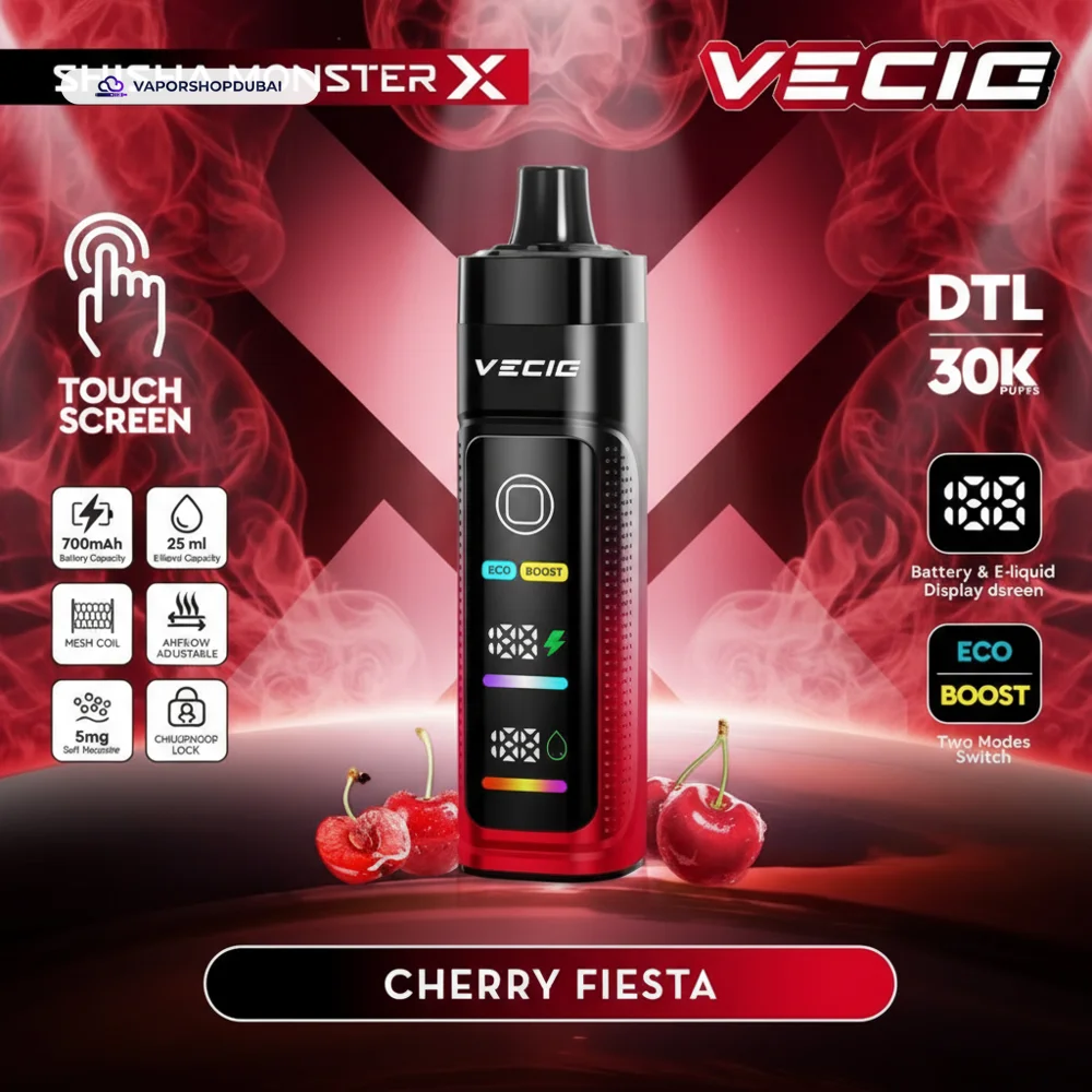 Vecig Shisha Monster X 30K DTL Disposable Hookah Disposable Vape In UAE 29 Vecig Shisha Monster X 30K DTL Disposable Hookah Vape In UAE