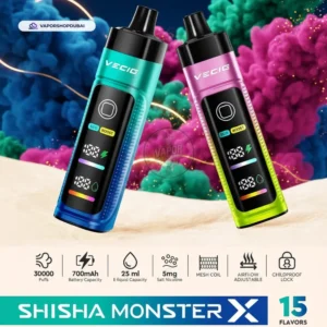 Vecig Shisha Monster X 30K DTL Disposable Hookah Vape In UAE