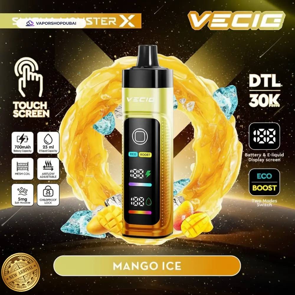 Vecig Shisha Monster X 30K DTL Disposable Hookah Disposable Vape In UAE 6 Vecig Shisha Monster X 30K DTL Disposable Hookah Vape In UAE