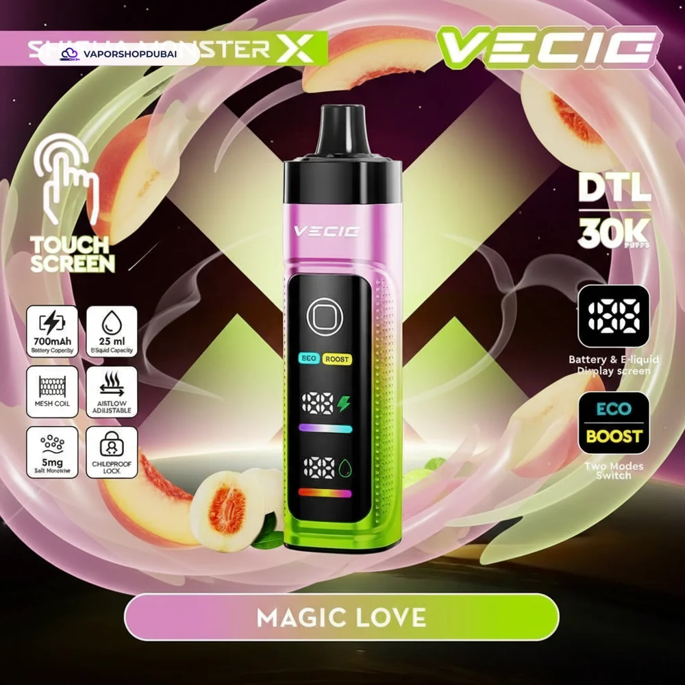 Vecig Shisha Monster X 30K DTL Disposable Hookah Disposable Vape In UAE 7 Vecig Shisha Monster X 30K DTL Disposable Hookah Vape In UAE