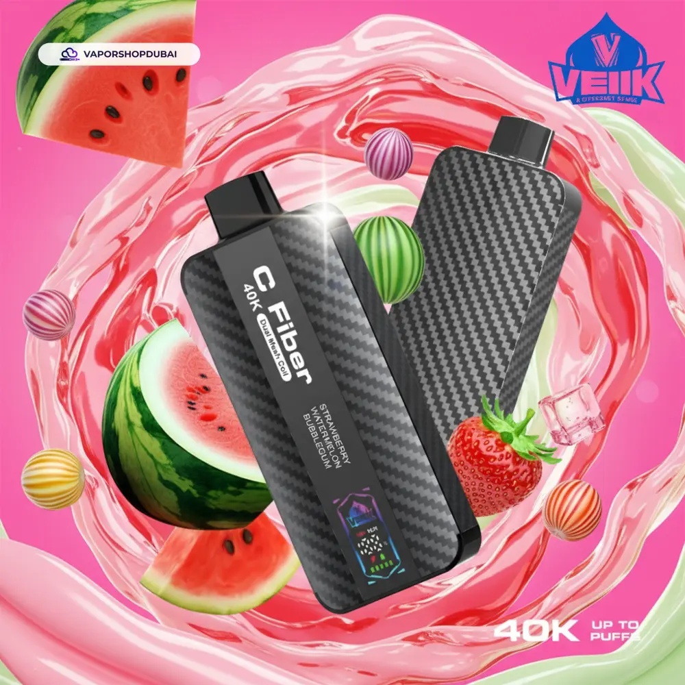 VEIIK C Fiber 40000 Puffs Vape In UAE 41 strawberry-watermelon-bubblegum