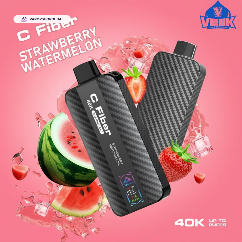 VEIIK C Fiber 40000 Puffs Vape In UAE 40 strawberry-watermelon