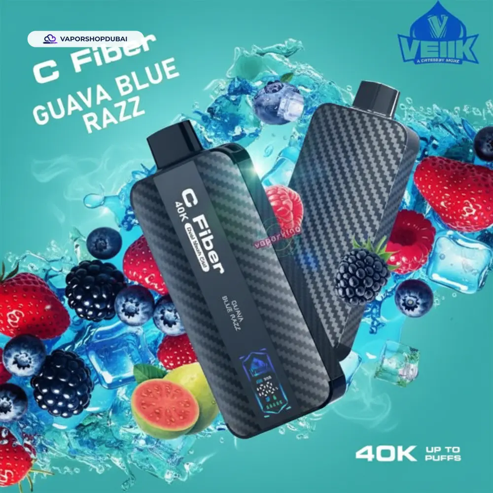 VEIIK C Fiber 40000 Puffs Vape In UAE 27 VEIIK C Fiber 40000 Puffs 20mg Disposable Vape In DUBAI, UAE
