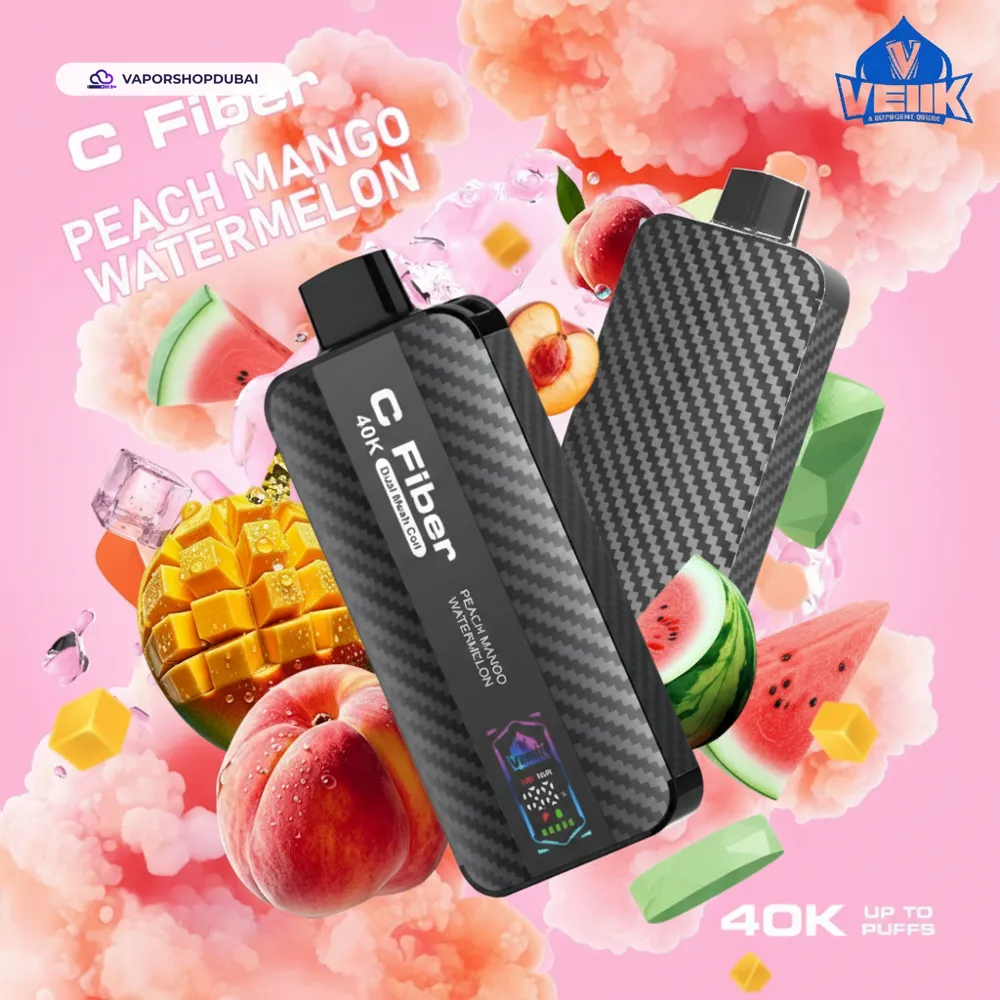 VEIIK C Fiber 40000 Puffs Vape In UAE 8 VEIIK C Fiber 40000 Puffs 20mg Disposable Vape In DUBAI, UAE