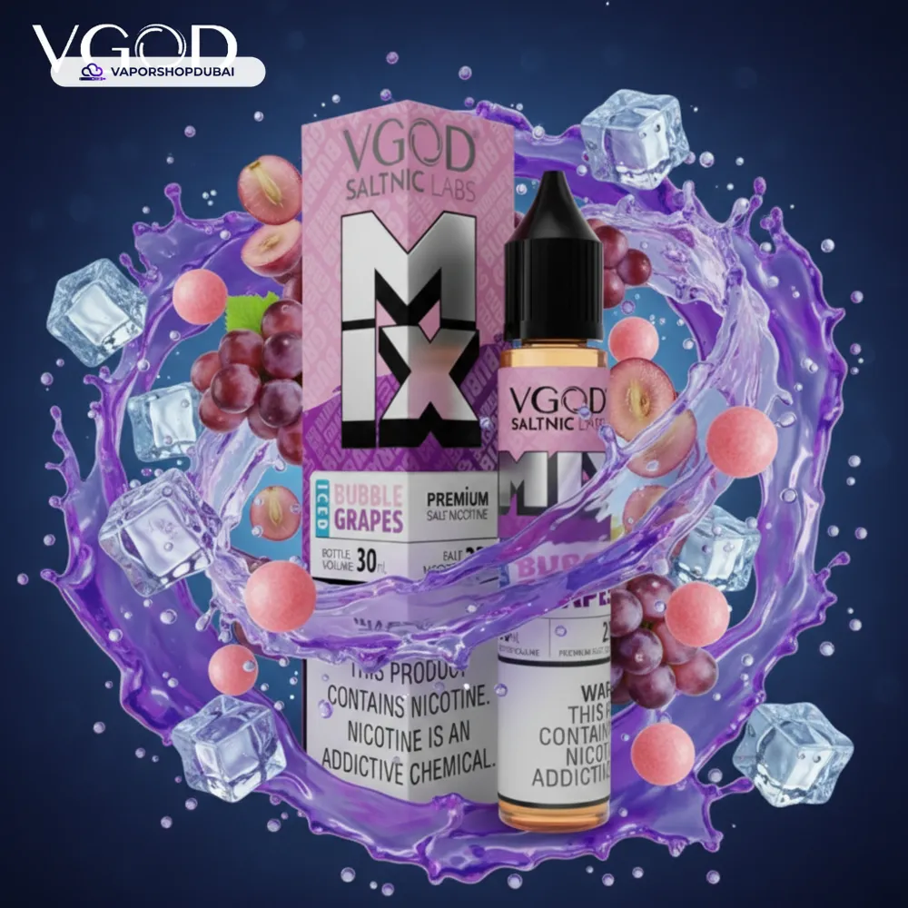 VGOD Iced Mix Series Salt 30ml In UAE 28 iced-bubble-grapes