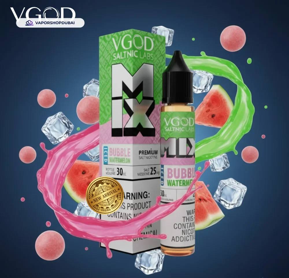 VGOD Iced Mix Series Salt 30ml In UAE 32 iced-bubble-watermelon