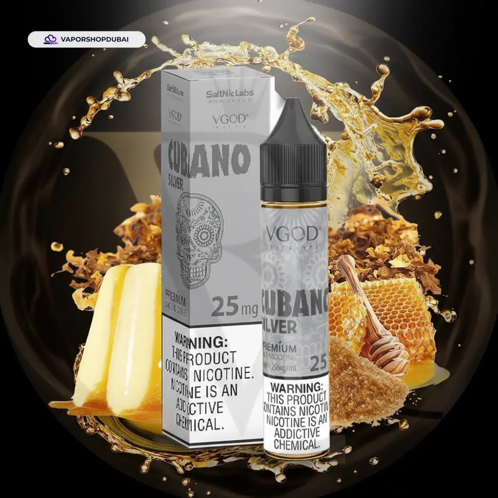 Vgod Saltnic Cubano Silver E-Liquid In UAE 2 Premium