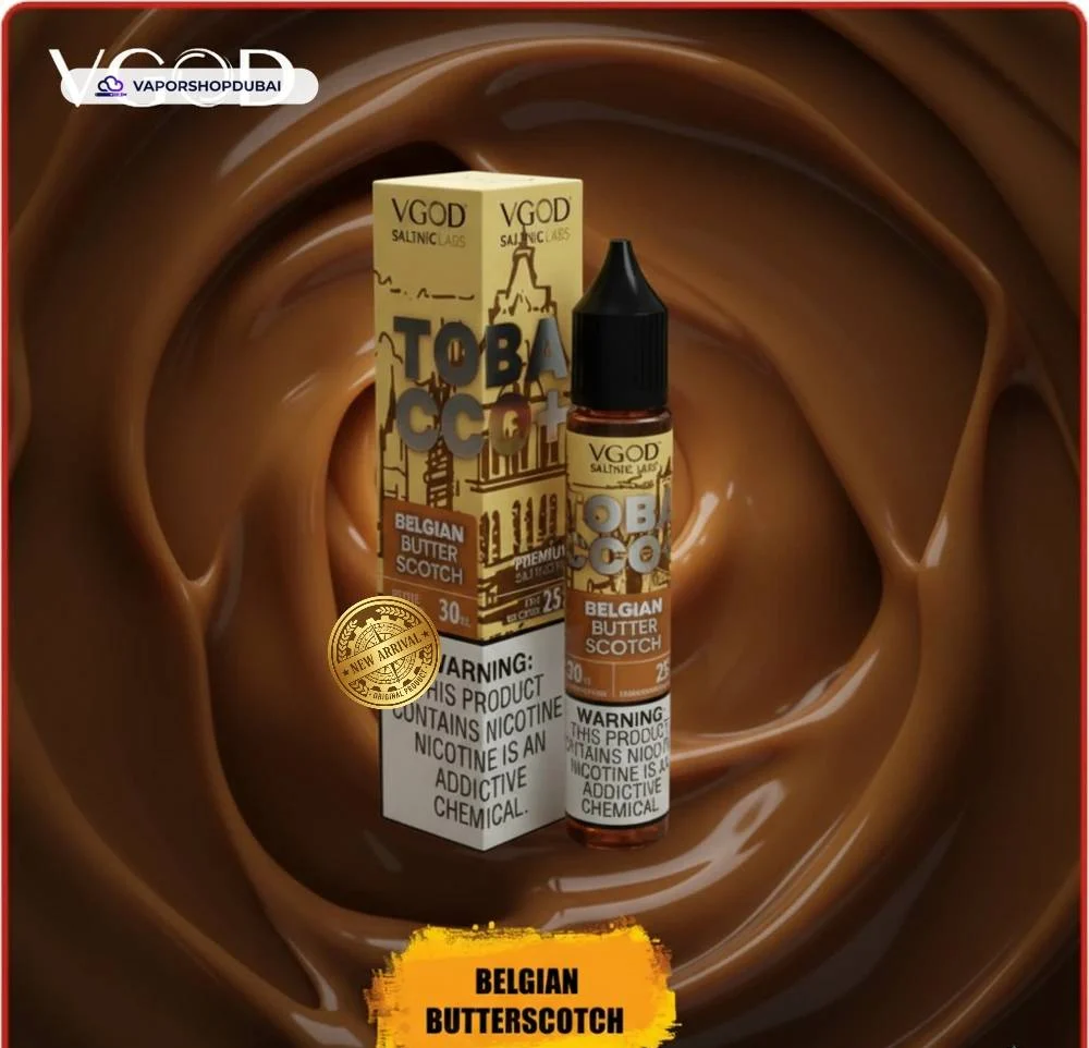 VGOD Tobacco Plus Saltnic 30ml E-Liquid In UAE 11 belgian-butterscotch