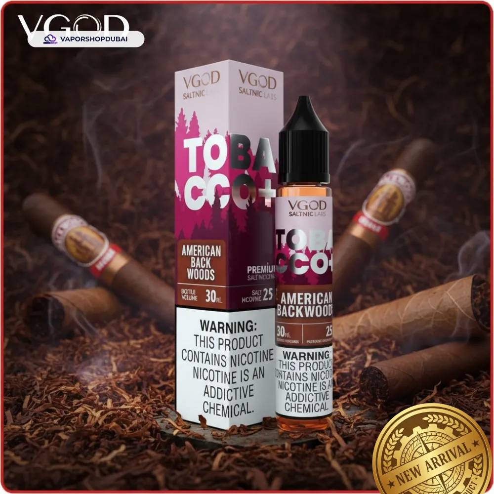 VGOD Tobacco Plus Saltnic 30ml E-Liquid In UAE 8 VGOD Tobacco Plus Saltnic 30ml E-Liquid 25mg & 50mg in DUBAI,UAE