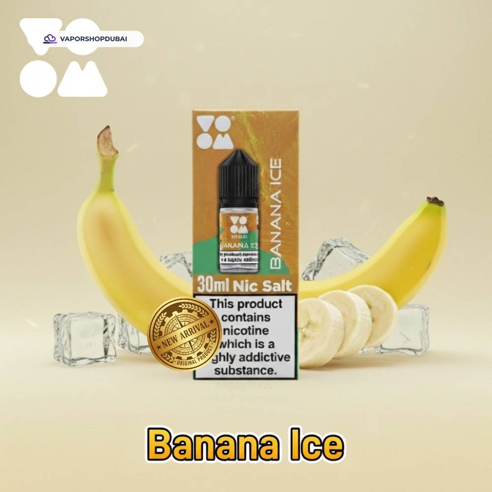 Voom Salt Nicotine E-Liquid In UAE 31 banana-ice