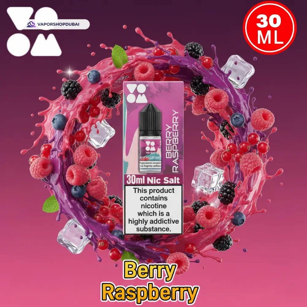 Voom Salt Nicotine E-Liquid In UAE 32 berry-raspberry